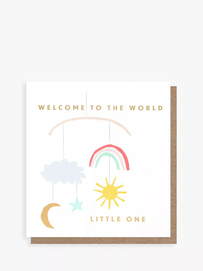 John Lewis Caroline Gardner Welcome To The World New Baby Card- Buy online at McGrocer
