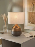 John Lewis Delaney ceramic table lamp bronze glaze, UK version