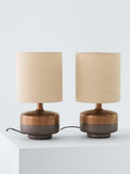 John Lewis Delaney ceramic table lamp bronze glaze, imported from the UK