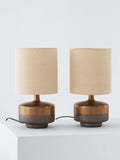 John Lewis Delaney ceramic table lamp bronze glaze, imported from the UK