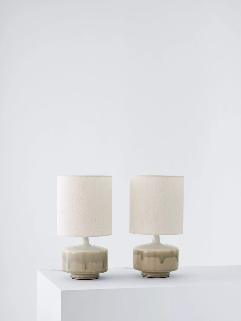 John Lewis Delaney table lamp set of 2 light green (British brand)