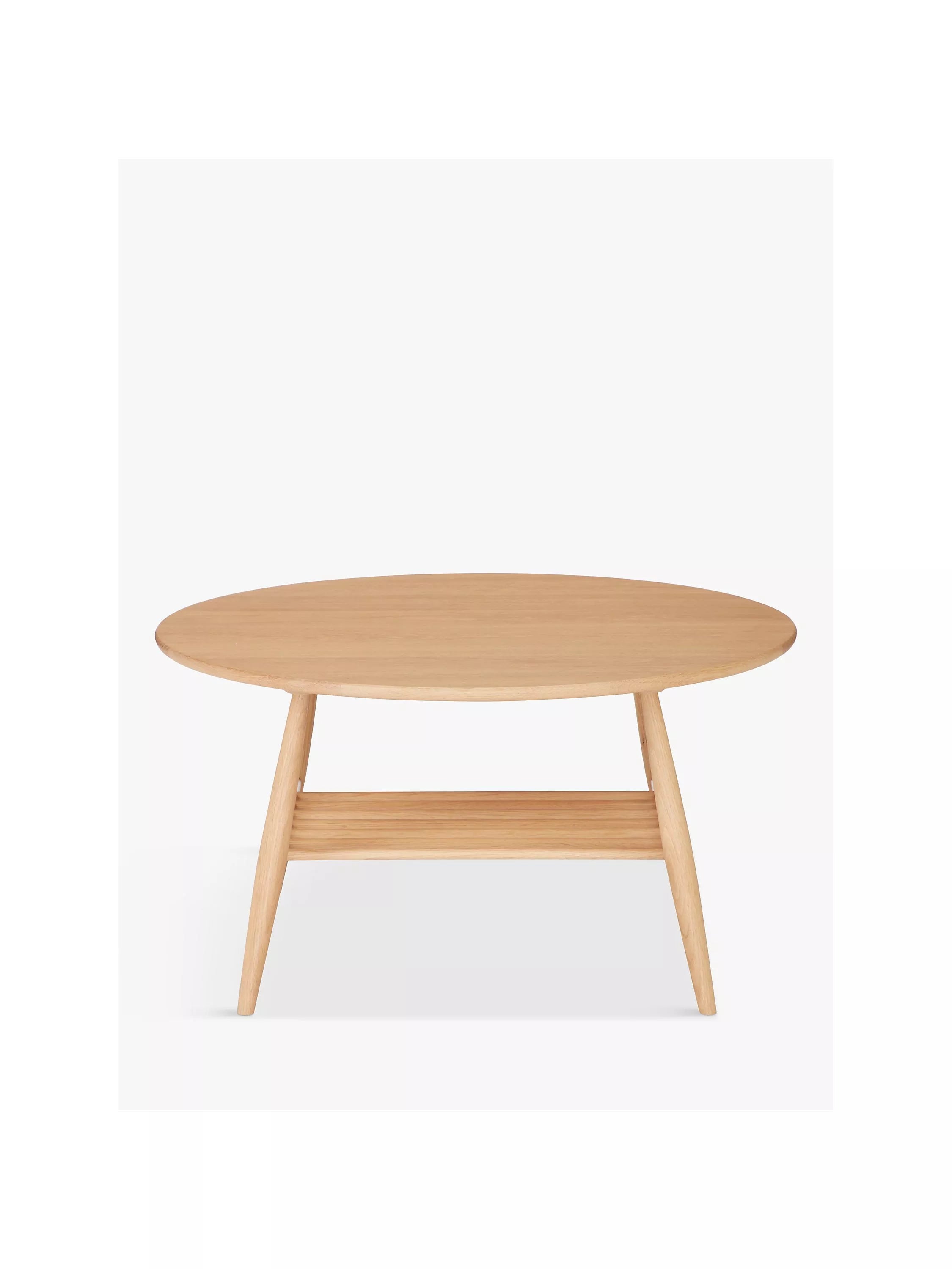 ercol Shalstone oak coffee table 80cm with shelf (British brand)