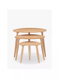 ercol Shalstone nest of 3 tables oak - British product