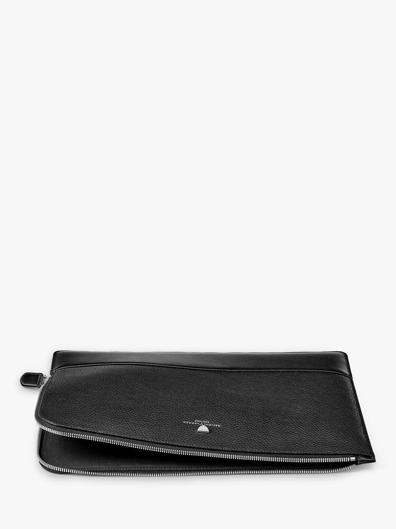 Aspinal of London City Pebble leather laptop folio, UK version
