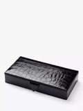 Aspinal of London Croc Leather Cufflinks Box