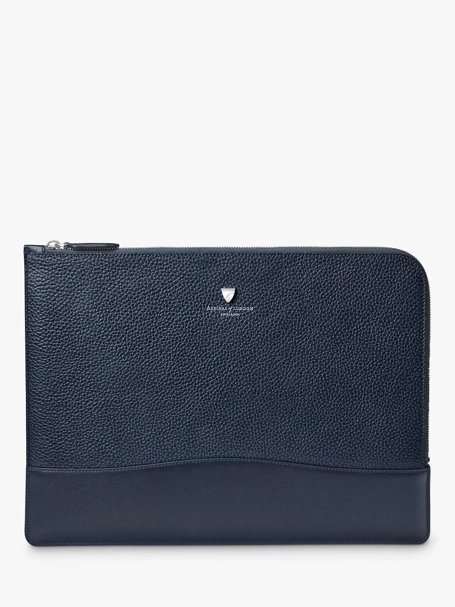 Aspinal of London City Pebble Leather Laptop Folio