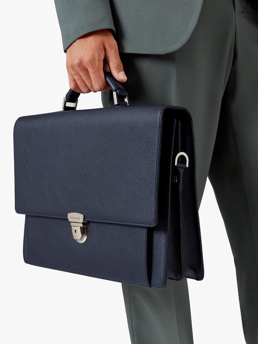 Aspinal of London leather laptop briefcase (British brand)