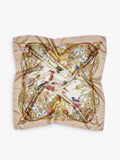 Aspinal of London Edwardian Garden silk square scarf 90cm - British product