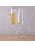 Anton Studio Designs clear champagne flute glasses set of 2 250ml - British product