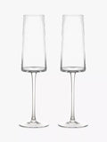 Anton Studio Designs clear champagne flute glasses set of 2 250ml - British product