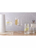 Anton Studio Designs clear champagne flute glasses set of 2 250ml - British product