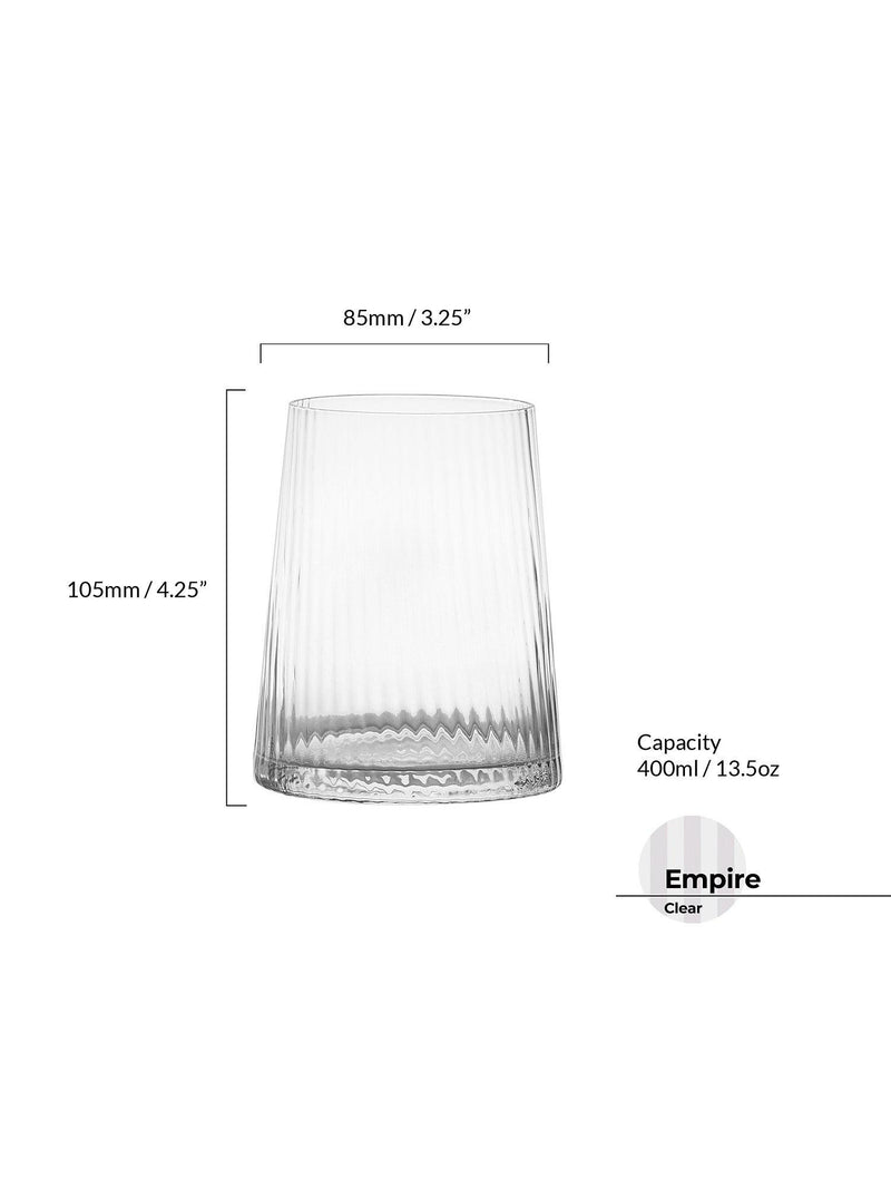Anton Studio Designs Empire tumblers set of 2 400ml, imported from the UK