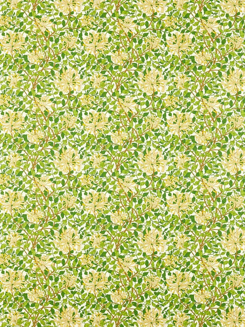Morris & Co Honeysuckle furnishing fabric 137cm - British product