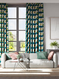 Harlequin Paeonia furnishing fabric with peony pattern, UK version