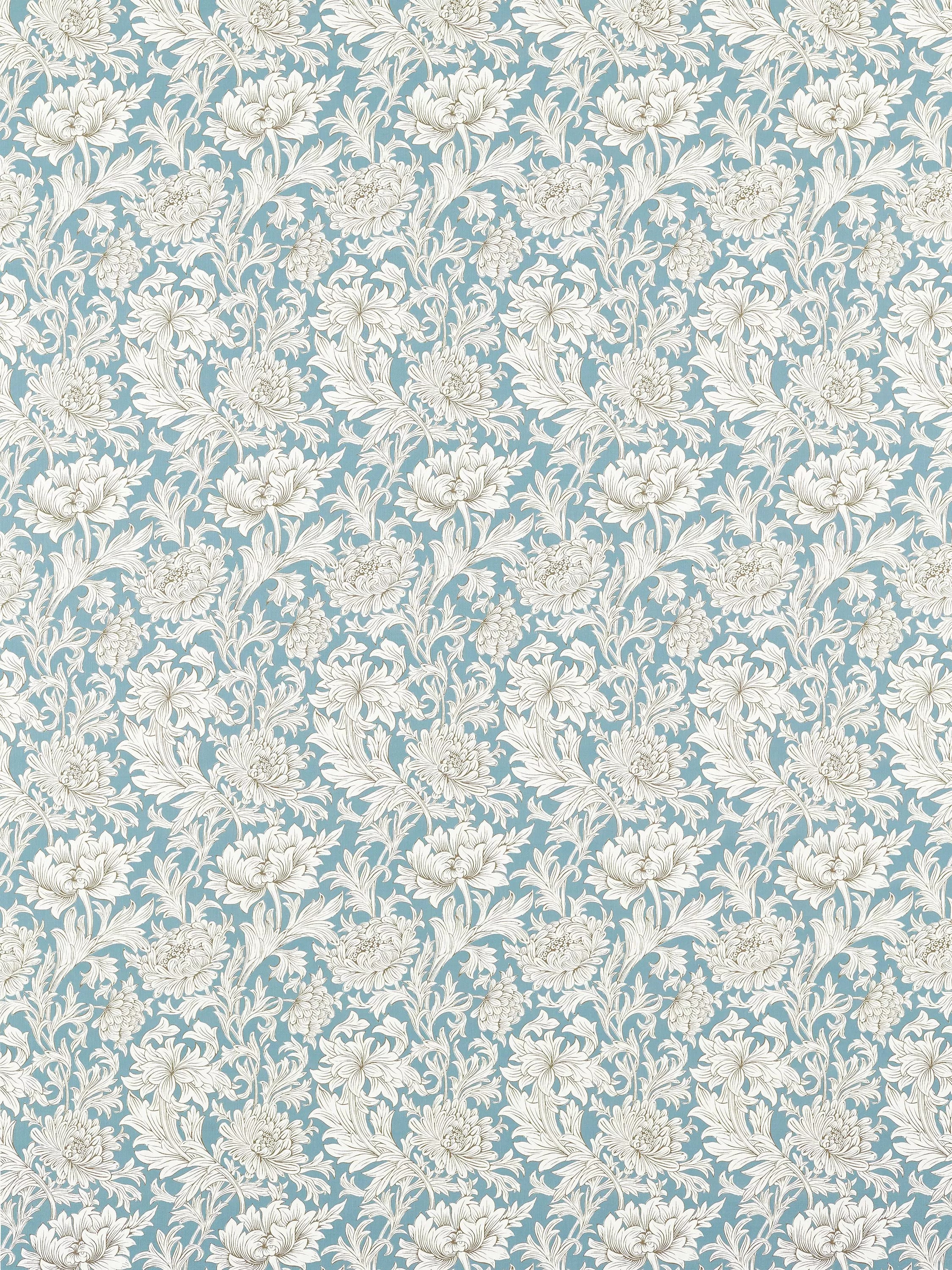 Morris & Co Chrysanthemum toile furnishing fabric 139cm (British brand)