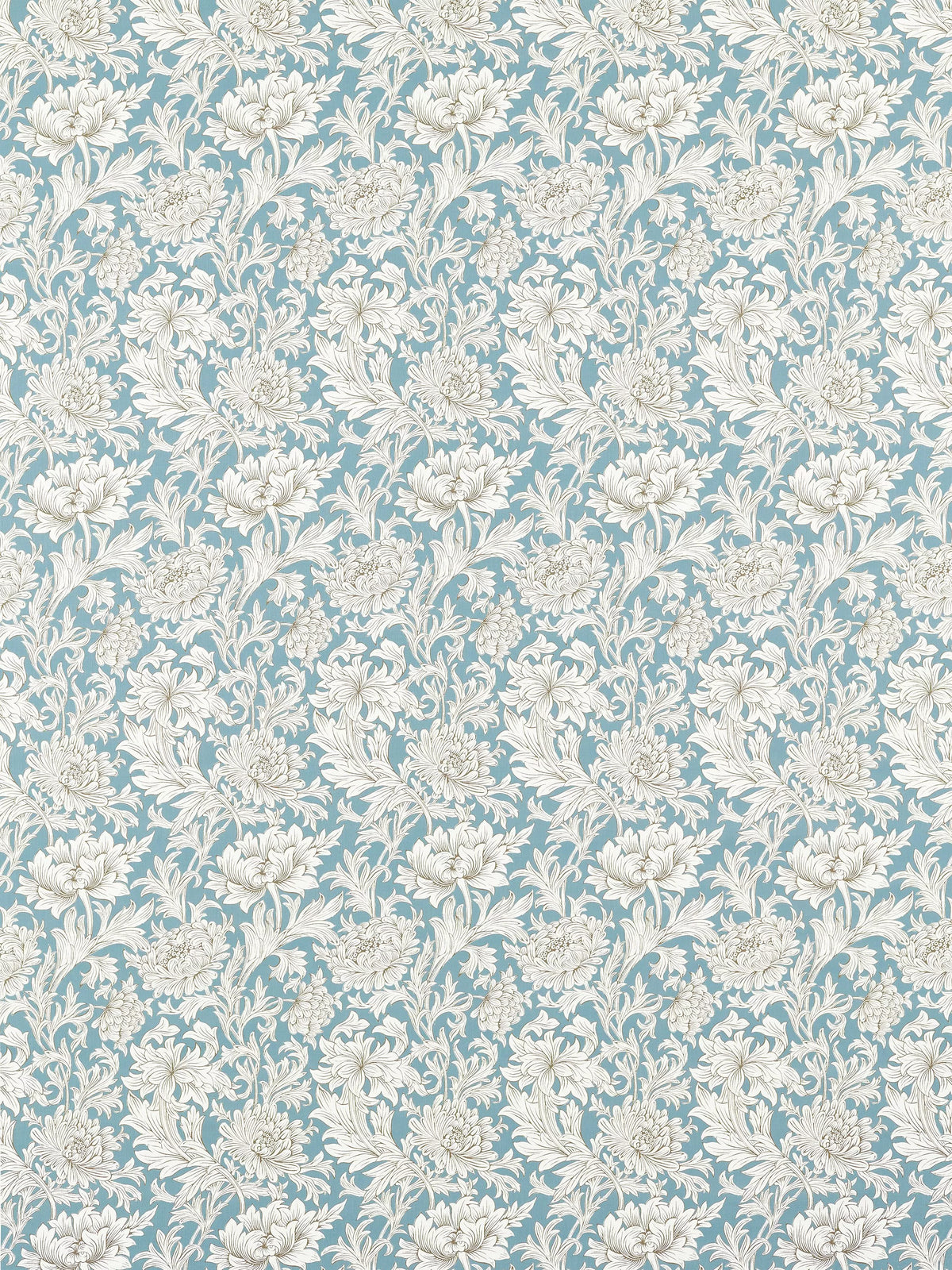 Morris & Co Chrysanthemum toile furnishing fabric 139cm (British brand)