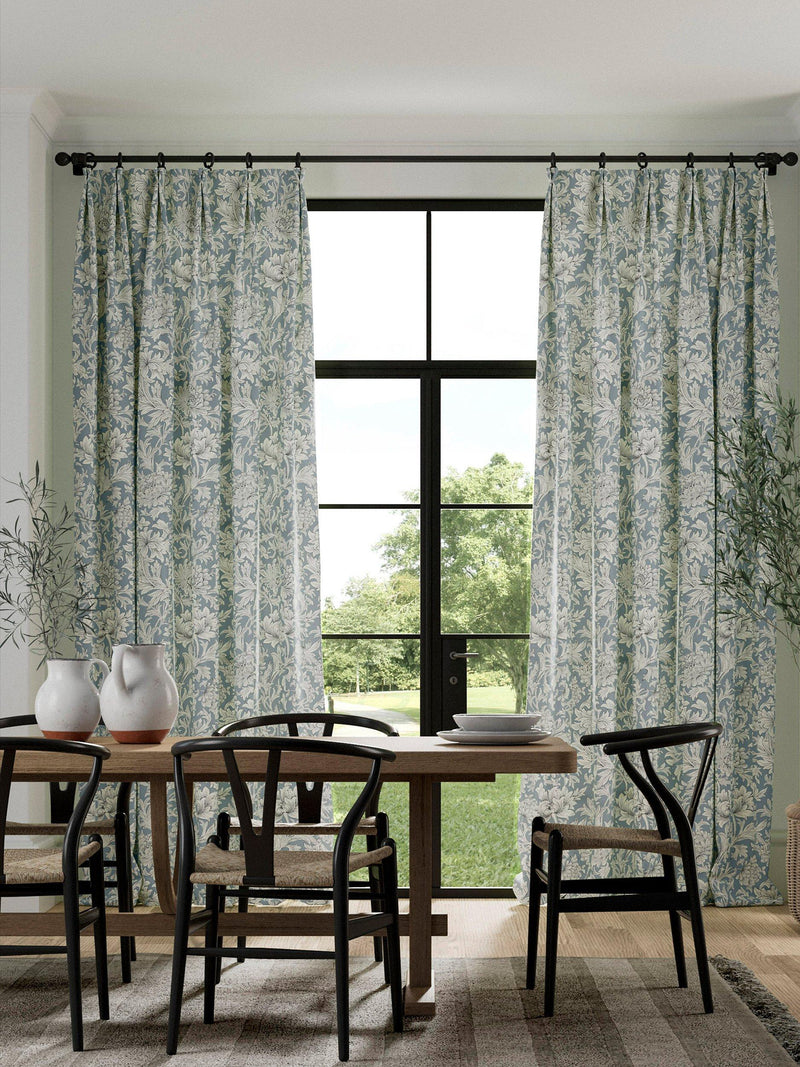 Morris & Co Chrysanthemum toile furnishing fabric 139cm (British brand)