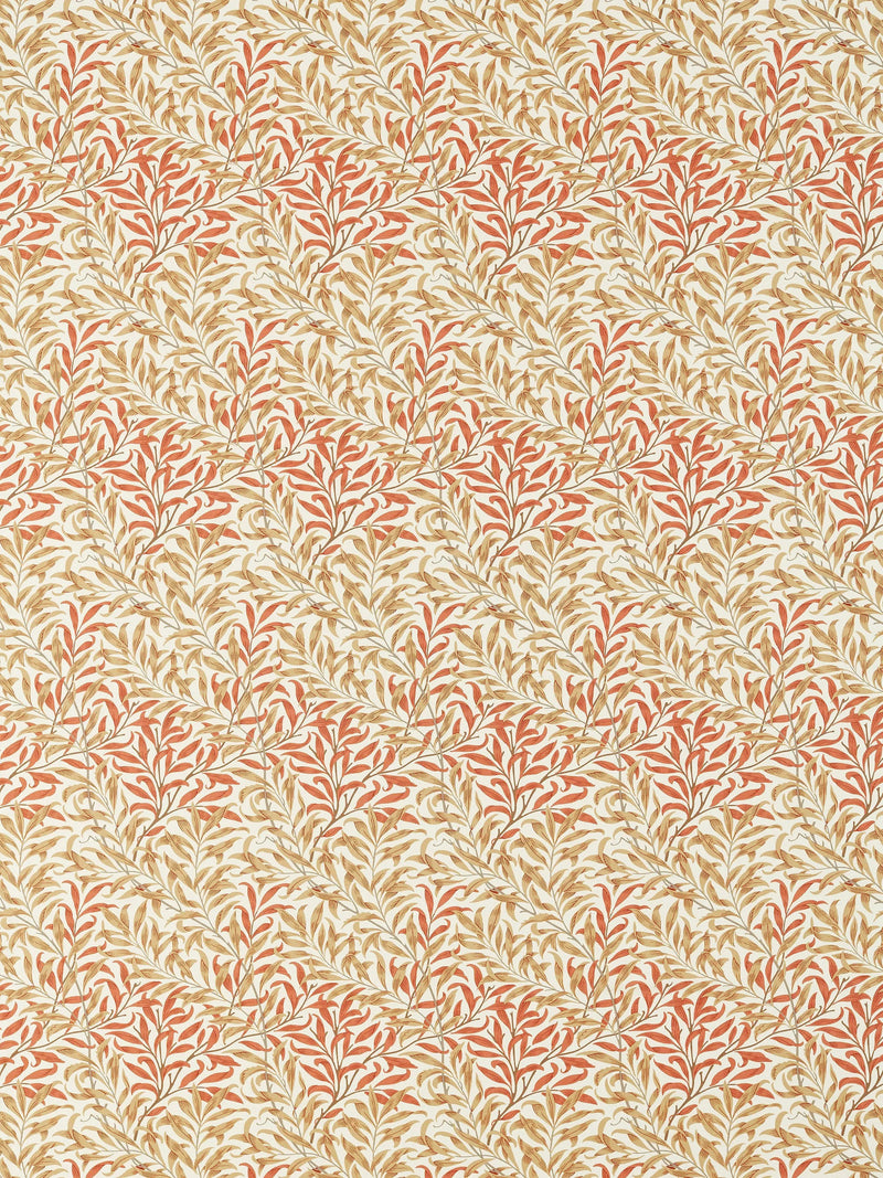 Morris & Co. Willow Boughs curtain fabric russet ochre, UK version