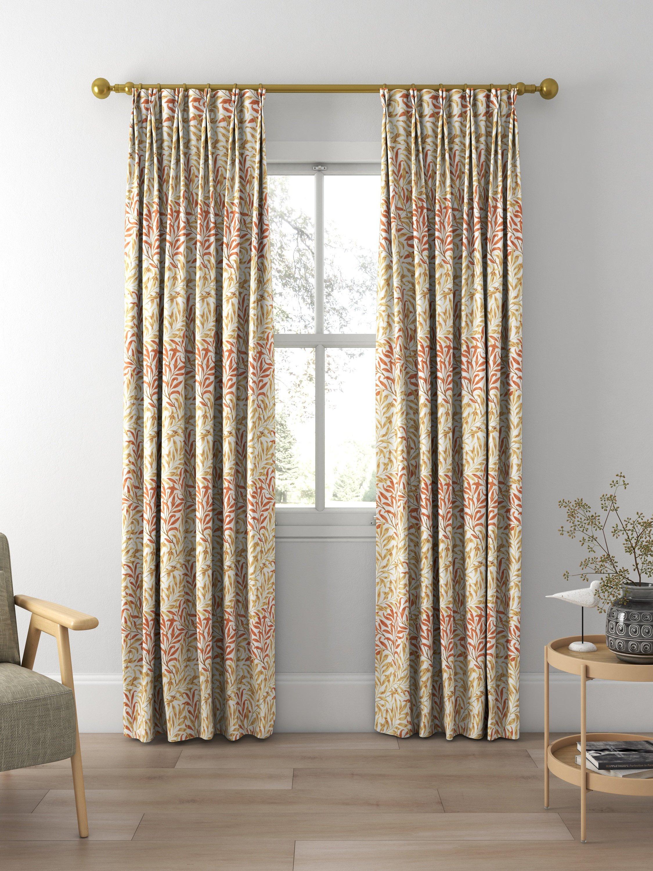 Morris & Co. Willow Boughs curtain fabric russet ochre, UK version