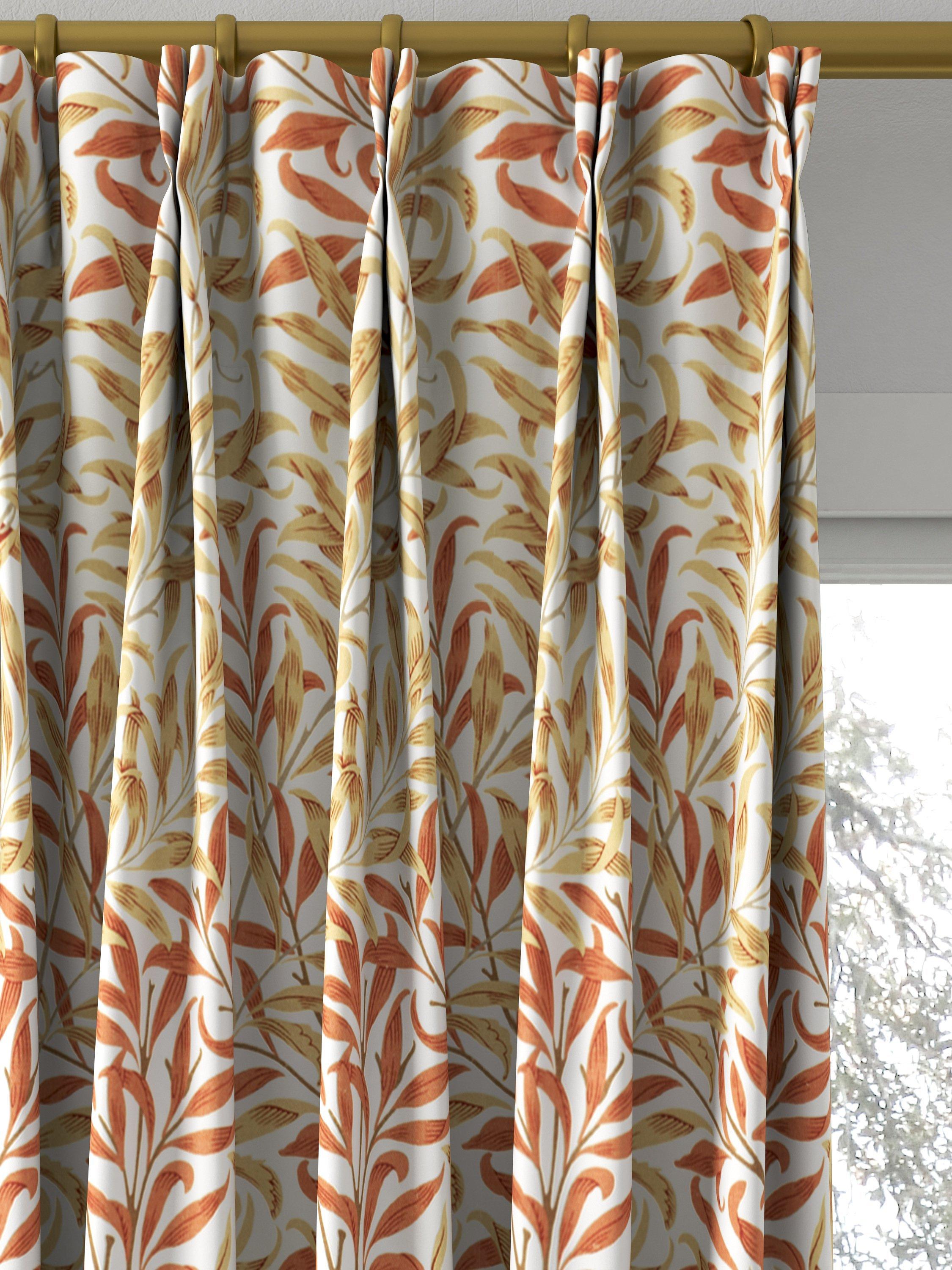 Morris & Co. Willow Boughs curtain fabric russet ochre, UK version