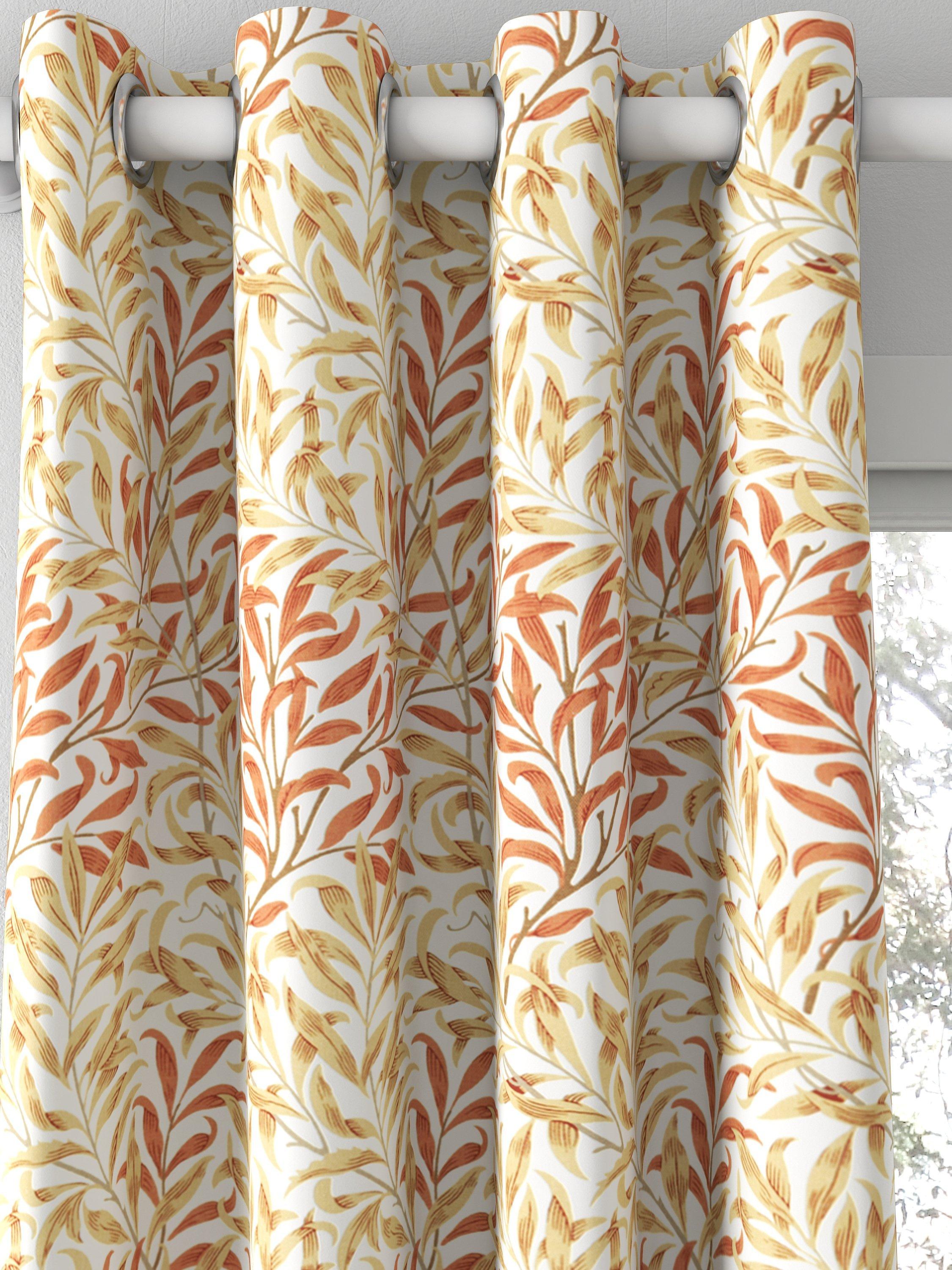 Morris & Co. Willow Boughs curtain fabric russet ochre, UK version