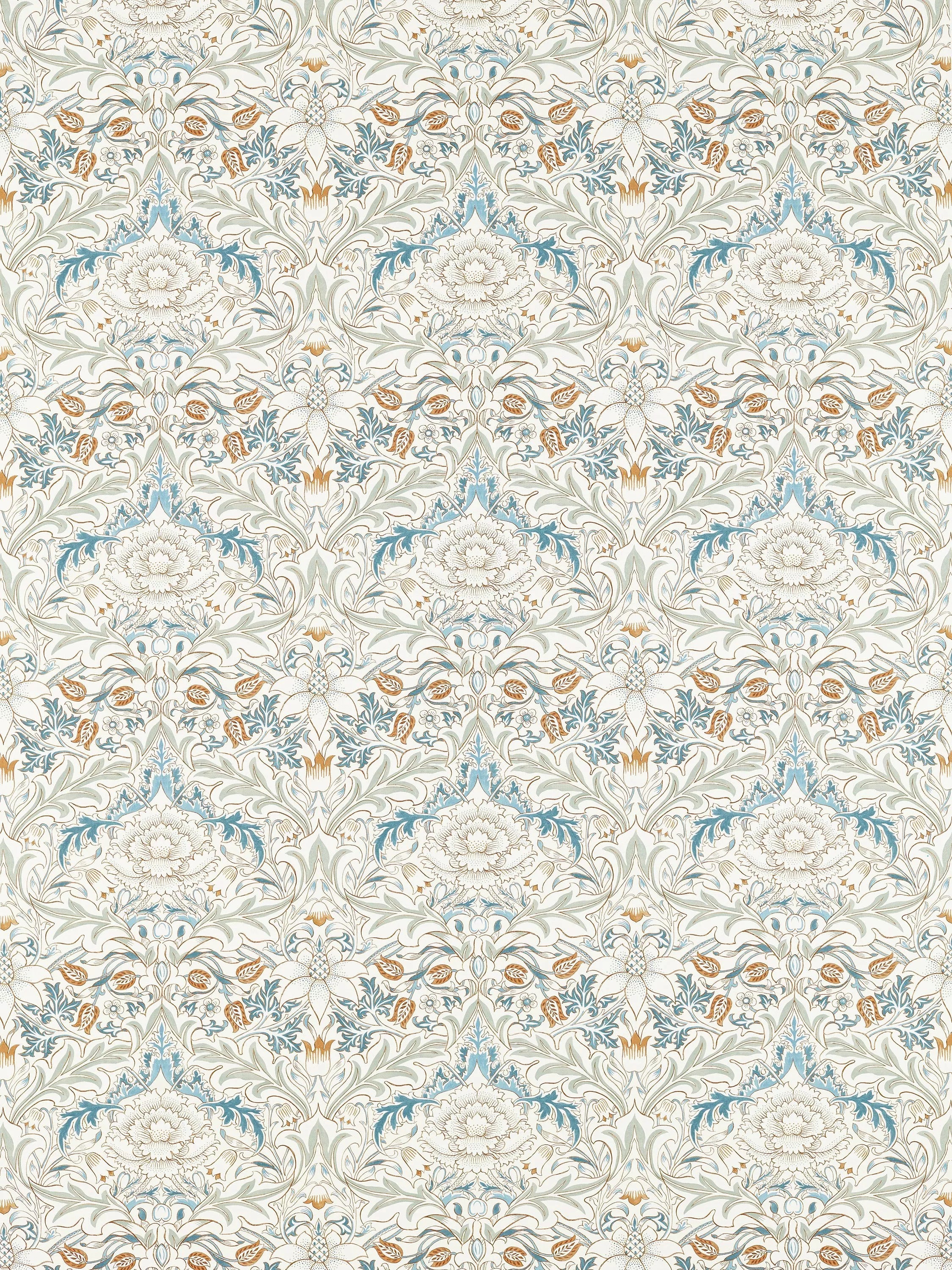 Morris & Co. Severn damask furnishing fabric, imported from the UK