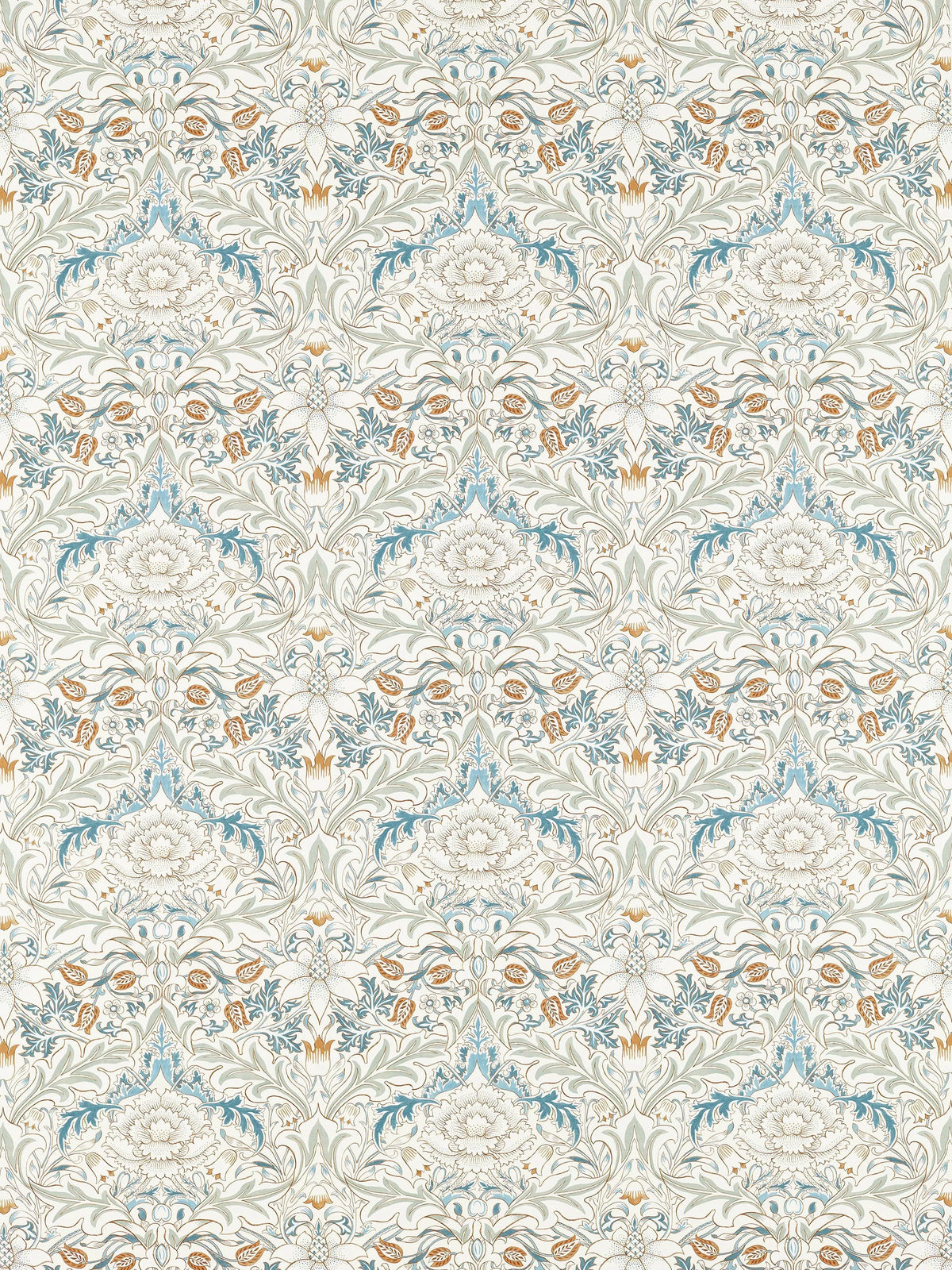 Morris & Co. Severn damask furnishing fabric, imported from the UK