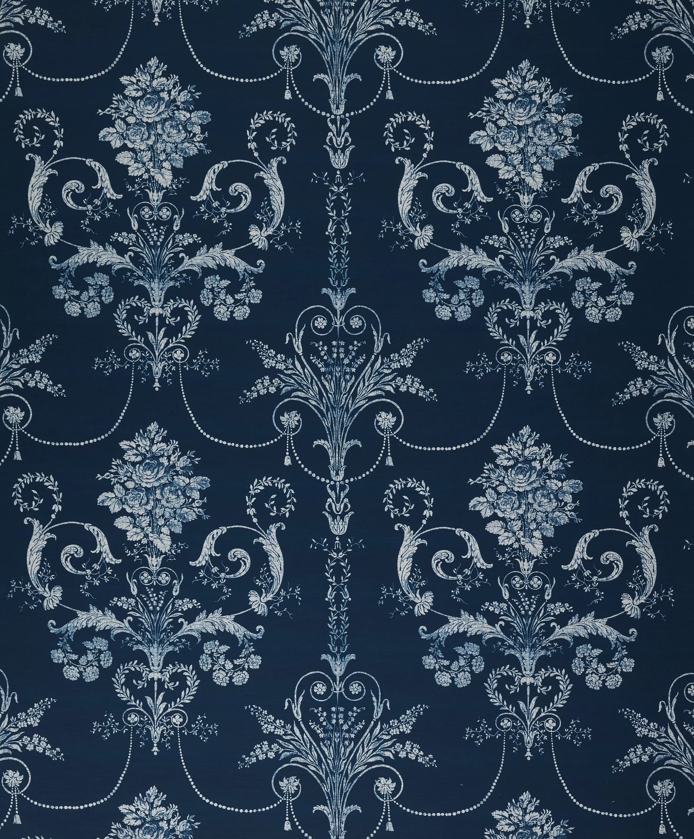 Laura Ashley Josette damask furnishing fabric, 100% cotton (British brand)