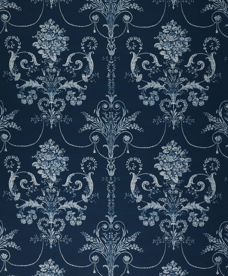 Laura Ashley Josette damask furnishing fabric, 100% cotton (British brand)