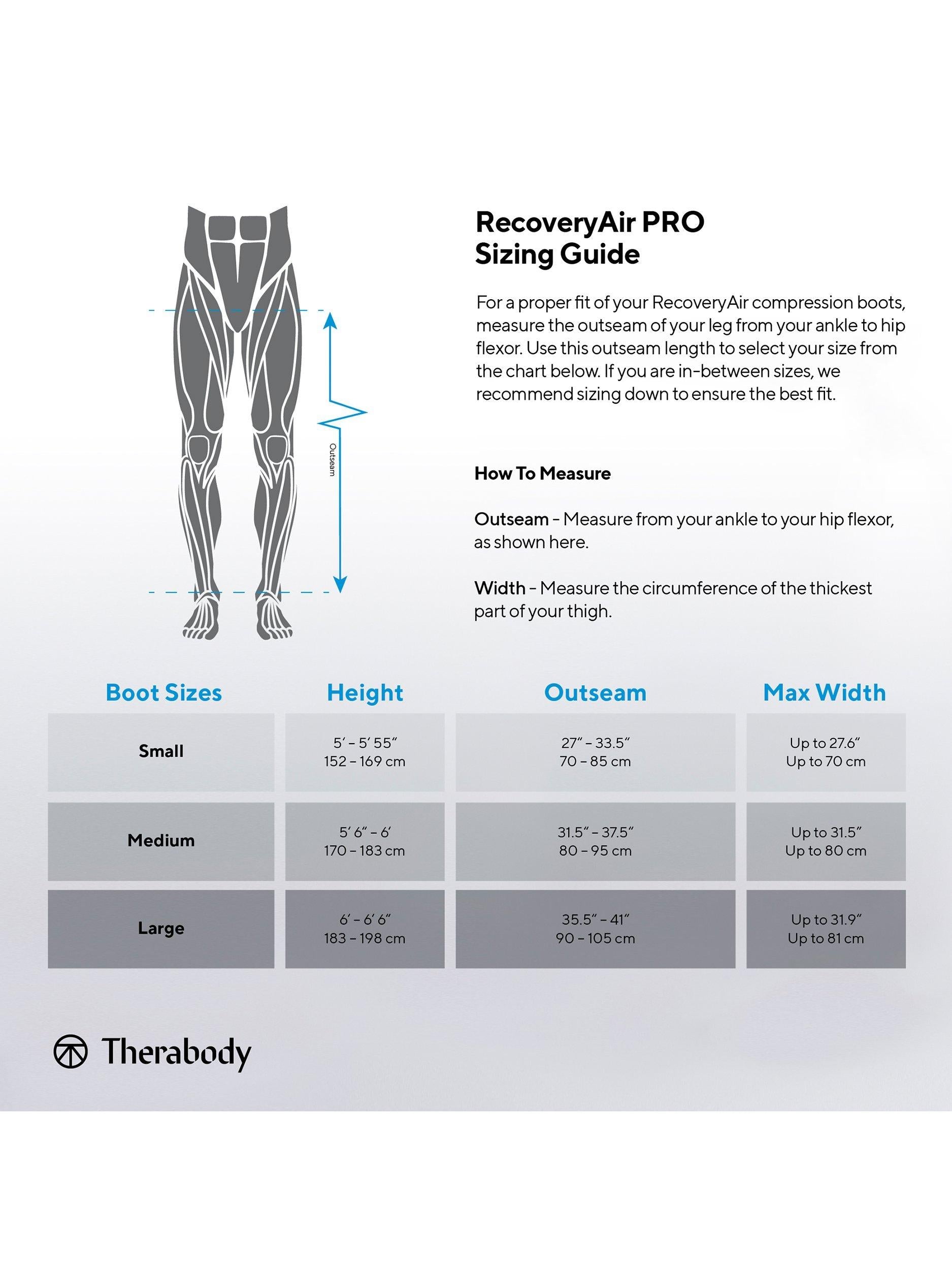 Therabody RecoveryAir Pro compression boots - British product