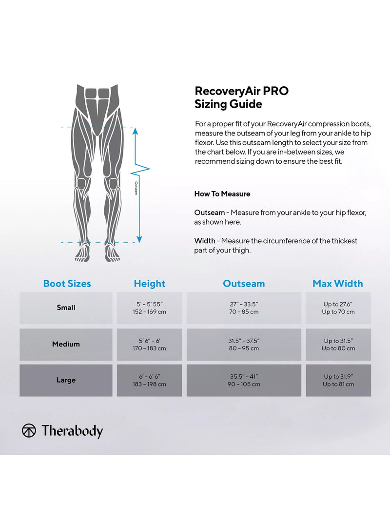 Therabody RecoveryAir Pro compression boots - British product