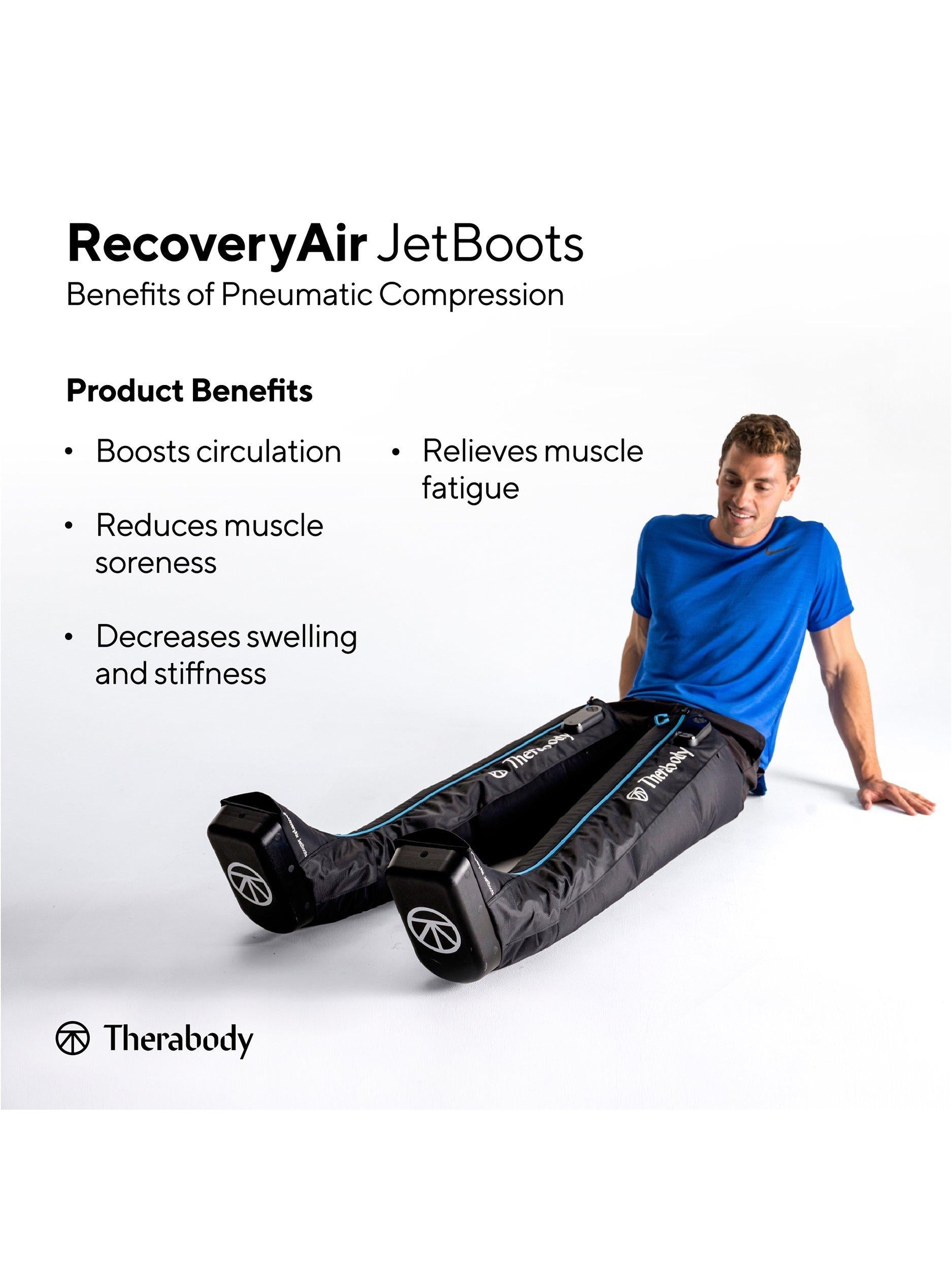 Therabody RecoveryAir Jet pneumatic compression boots - British product
