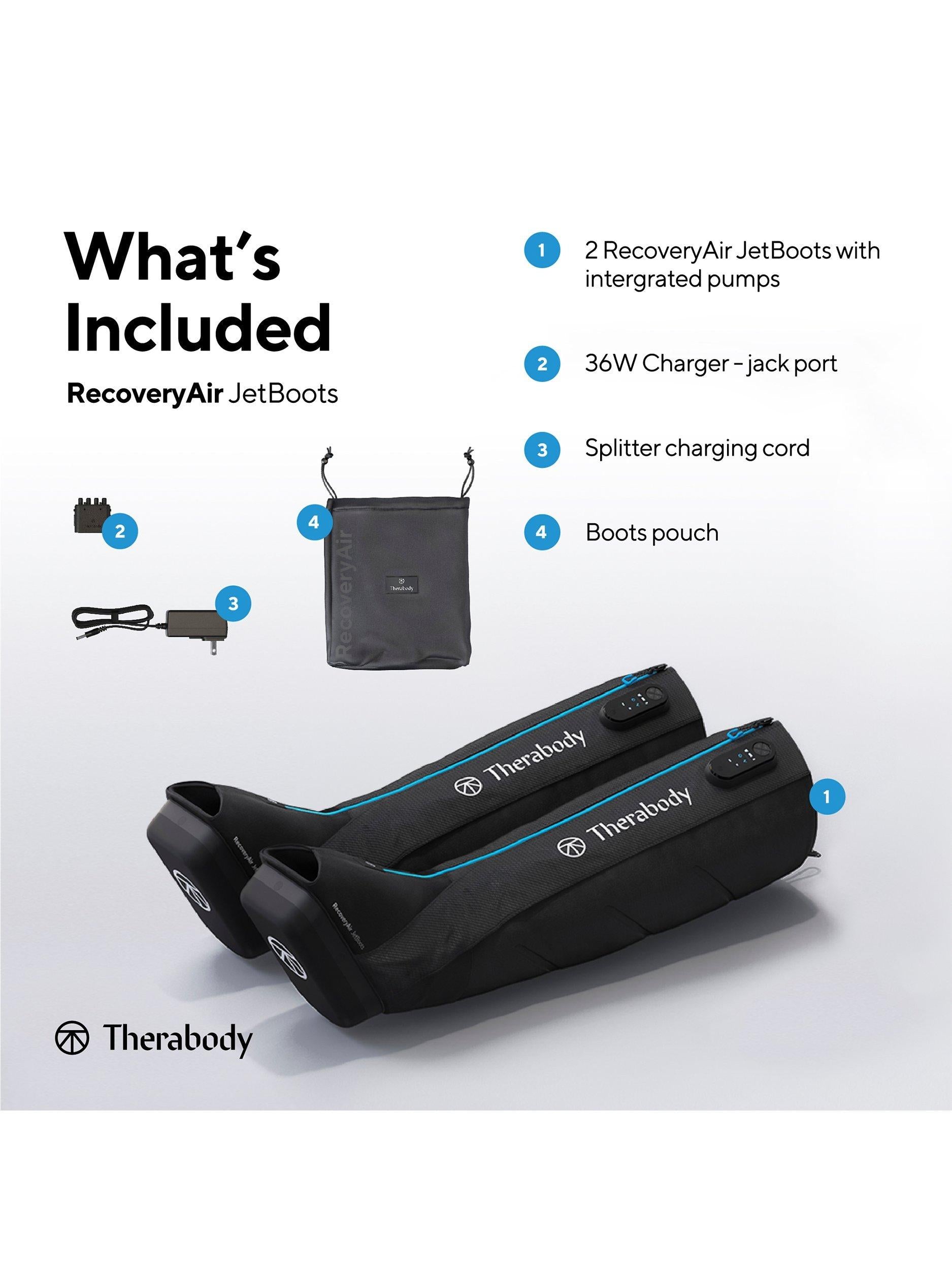 Therabody RecoveryAir Jet pneumatic compression boots - British product