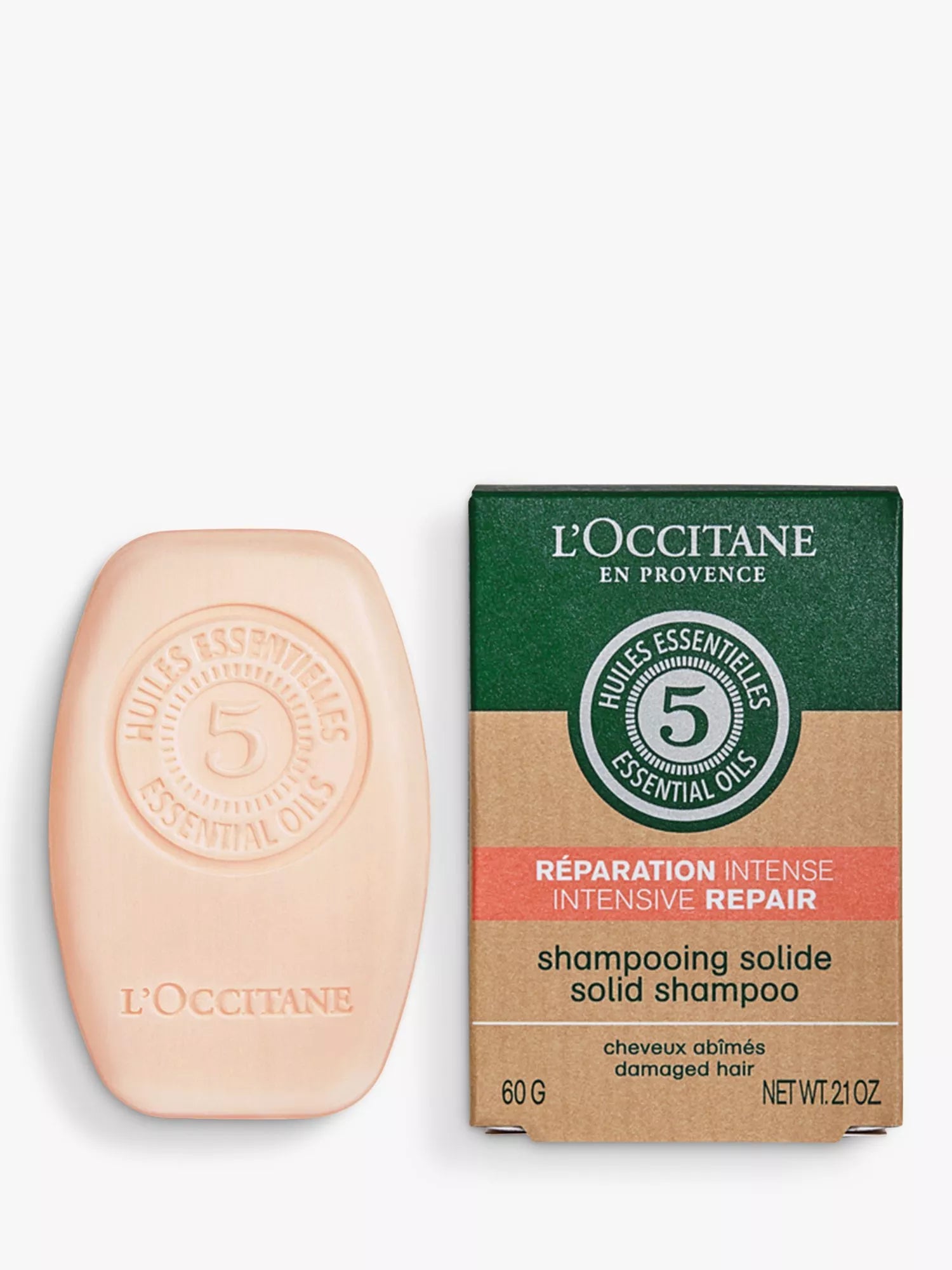 L'OCCITANE Intense Repair Solid Shampoo 60g, UK version