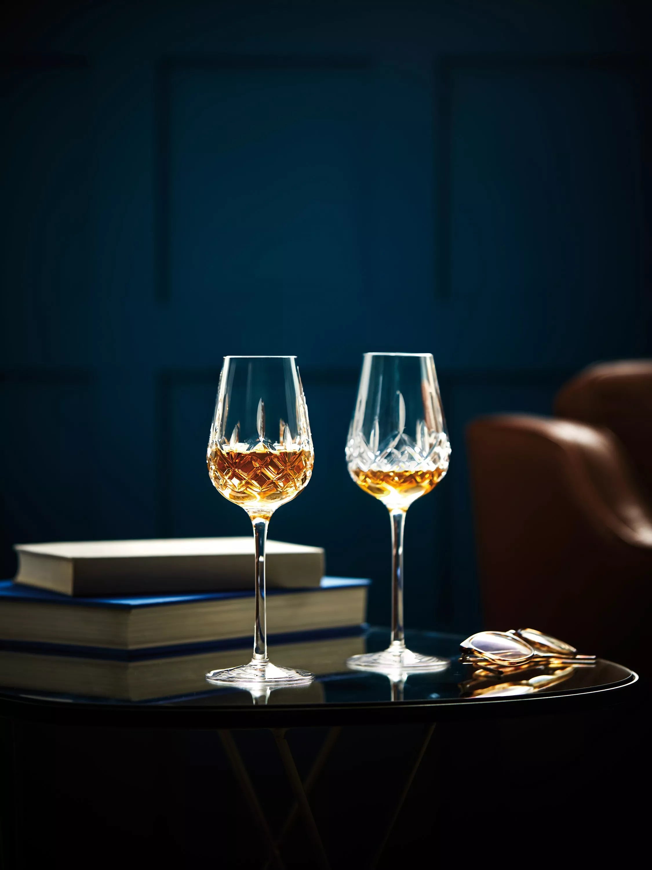 Waterford Crystal cut glass cognac tasting glasses set of 2 310ml (British brand)