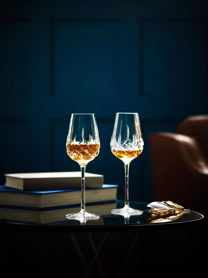 Waterford Crystal cut glass cognac tasting glasses set of 2 310ml (British brand)
