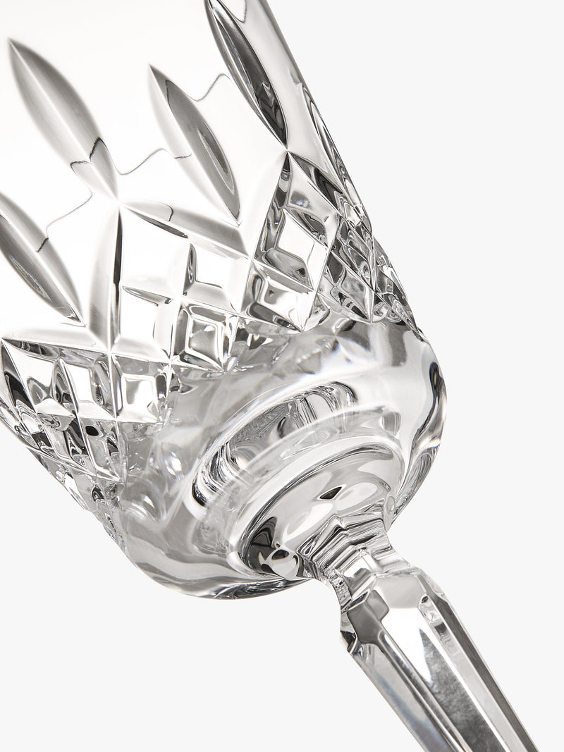 Waterford Crystal Lismore cut glass tall wine glass, set of 2, 450ml, clear (British brand)