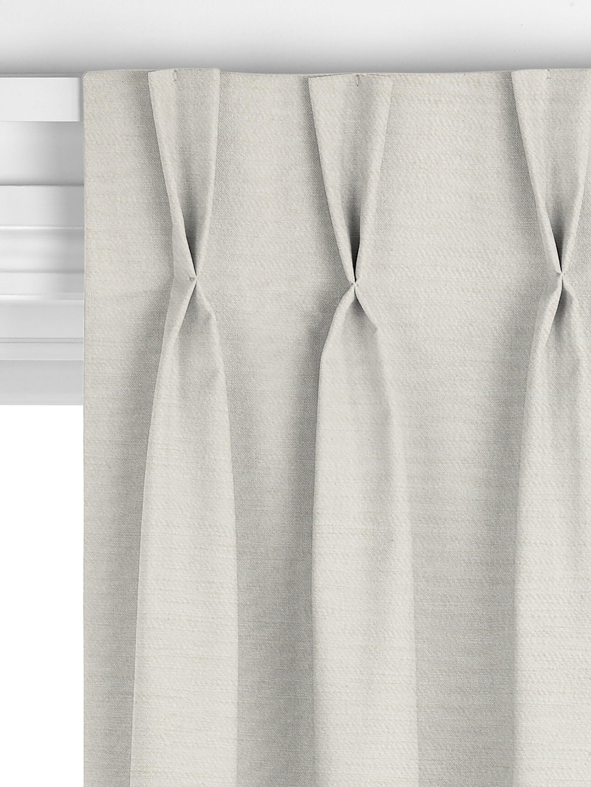 John Lewis made to measure curtains in oyster linen blend, imported from the UK