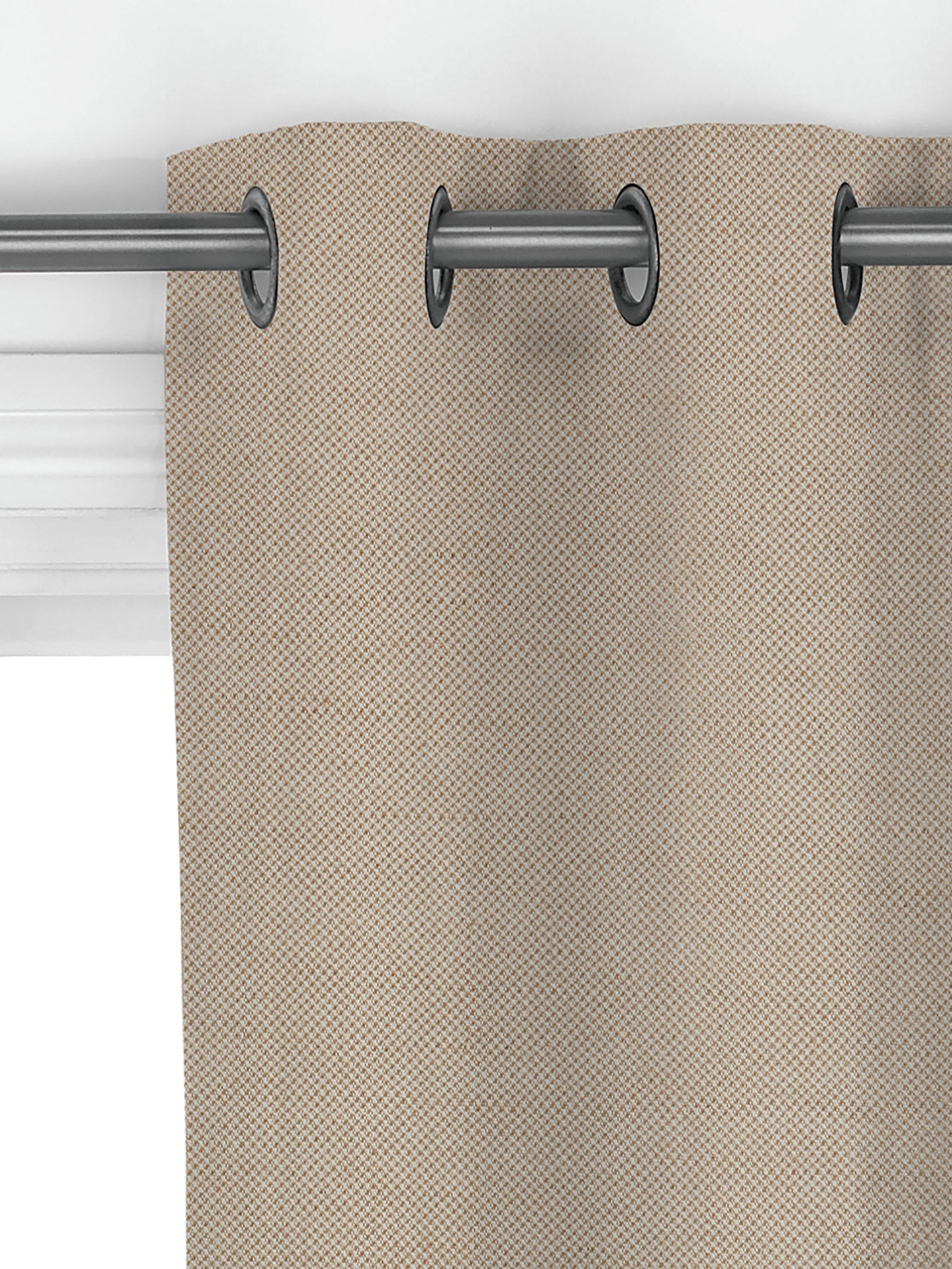 John Lewis butterscotch cotton jute curtain fabric, imported from the UK