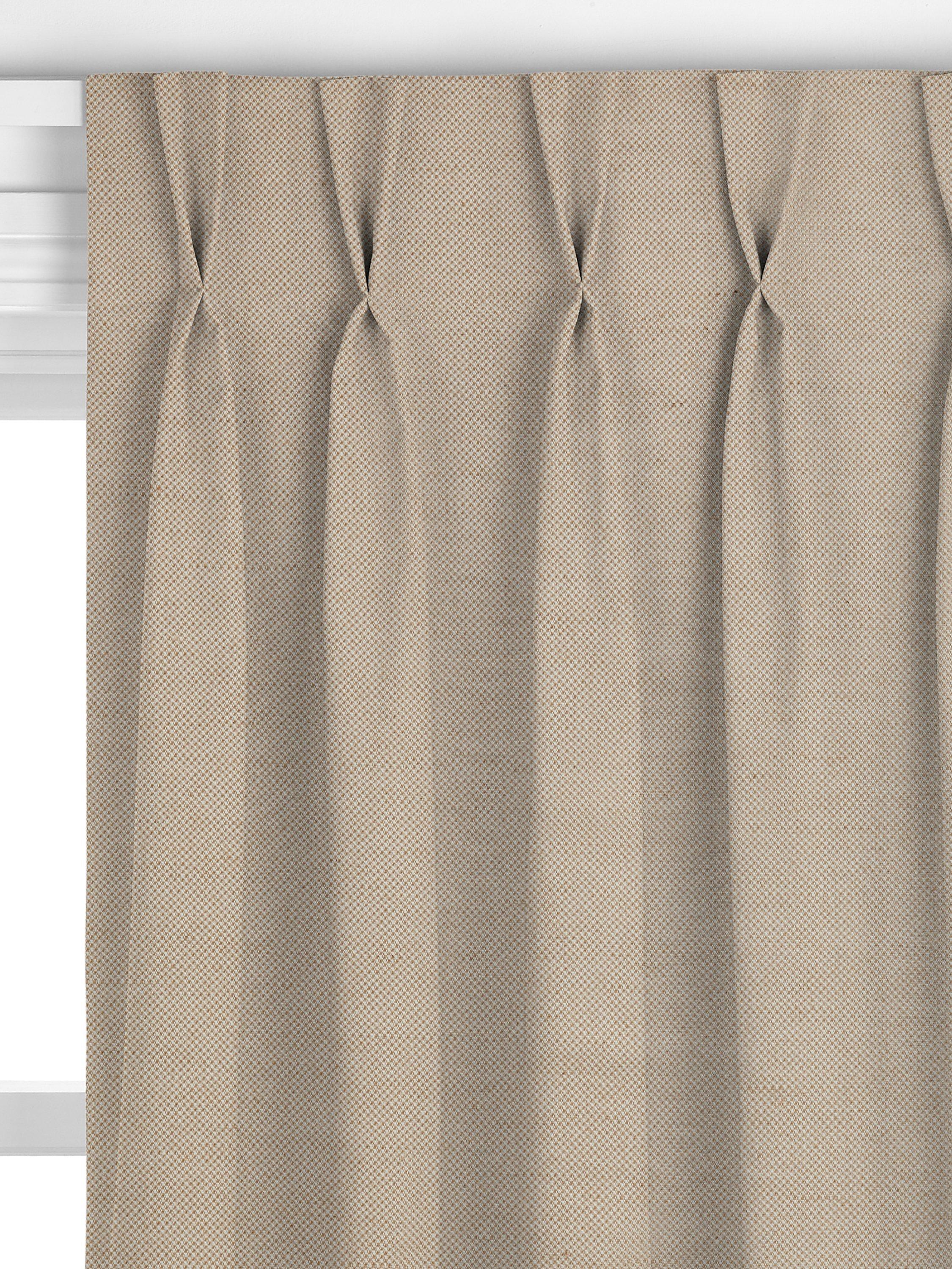 John Lewis butterscotch cotton jute curtain fabric, imported from the UK