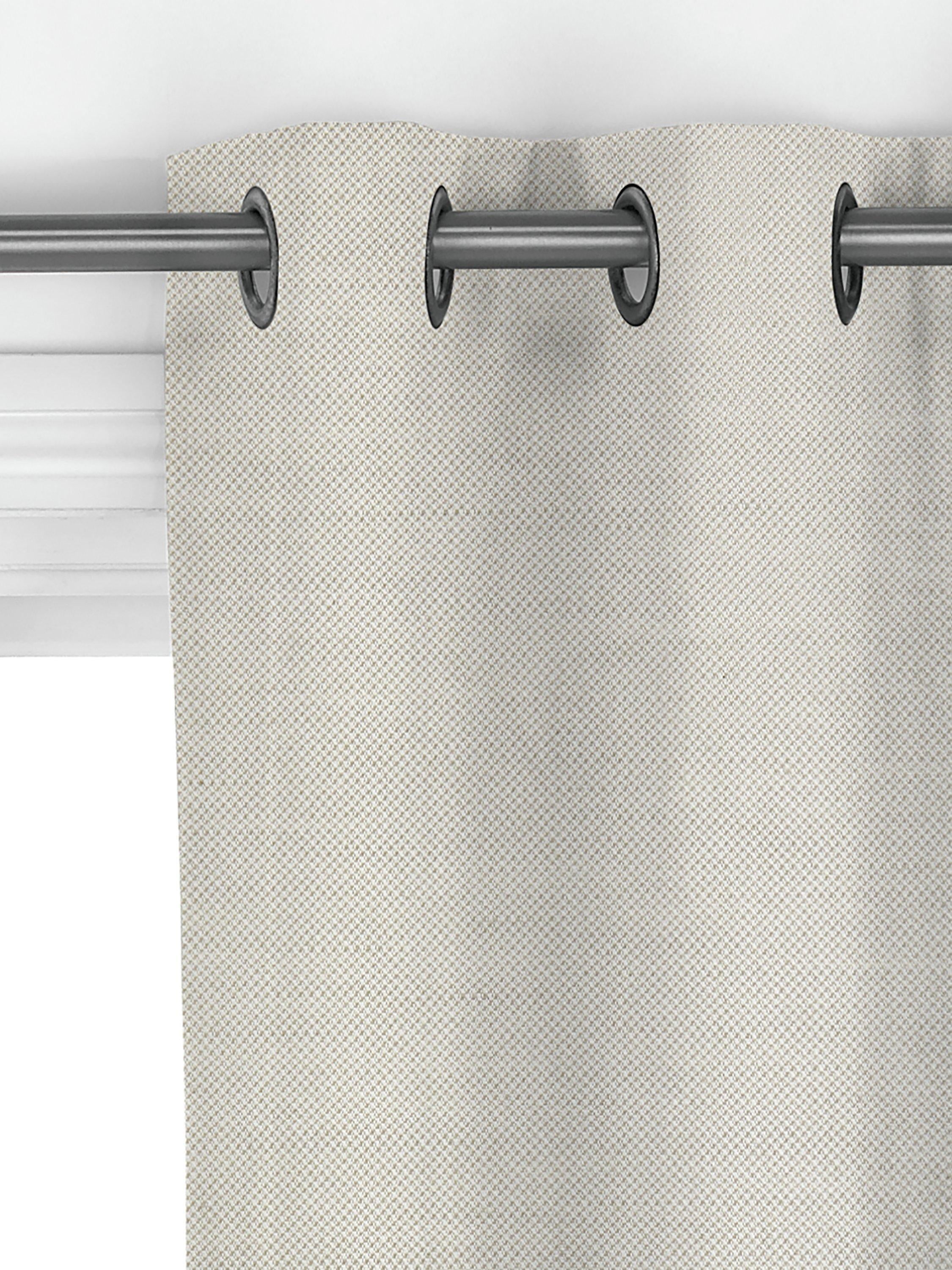 John Lewis cotton jute curtains in smoke, made to measure (British brand)