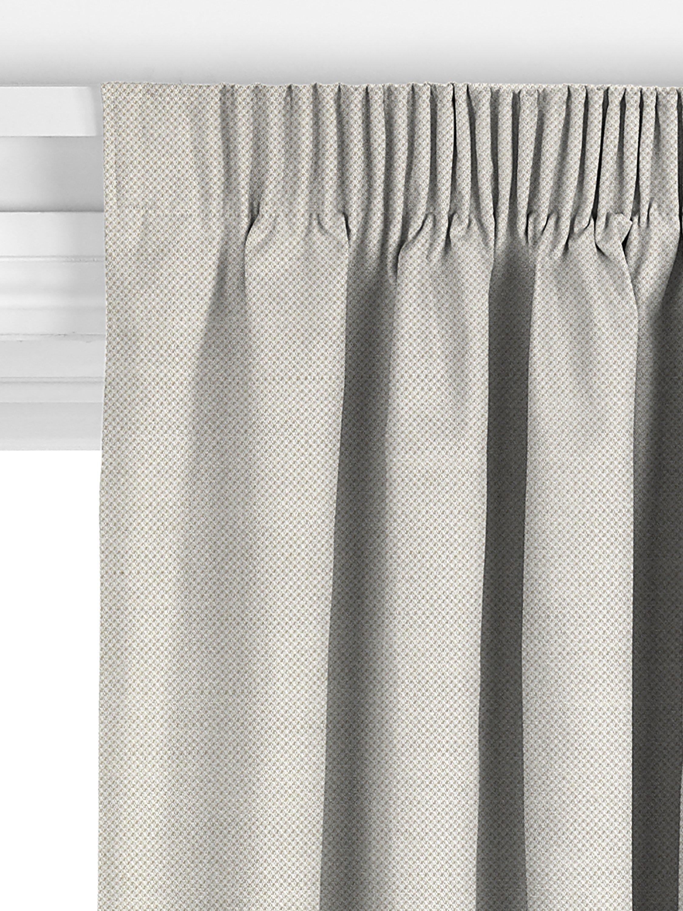 John Lewis cotton jute curtains in smoke, made to measure (British brand)