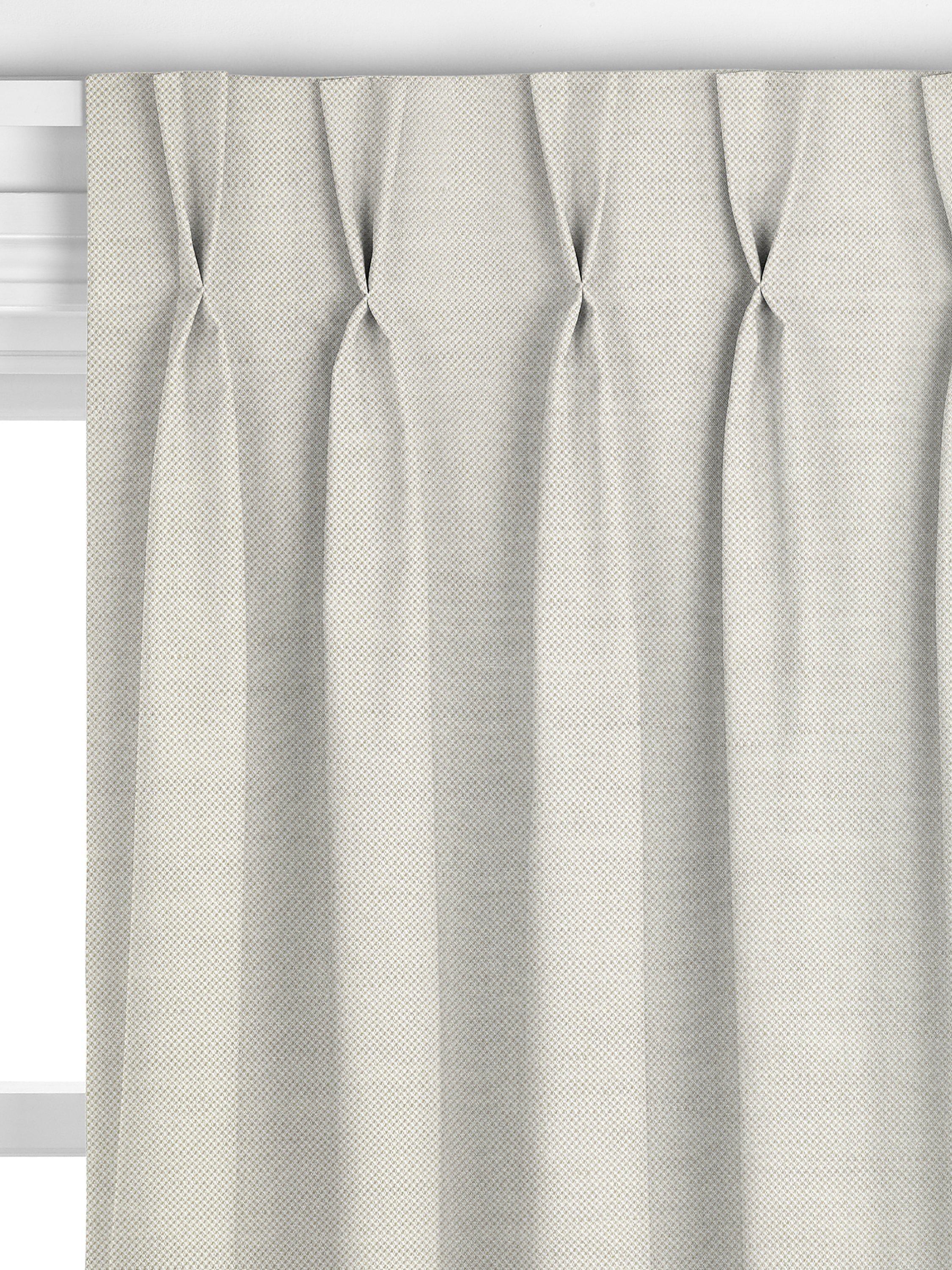 John Lewis cotton jute curtains in smoke, made to measure (British brand)