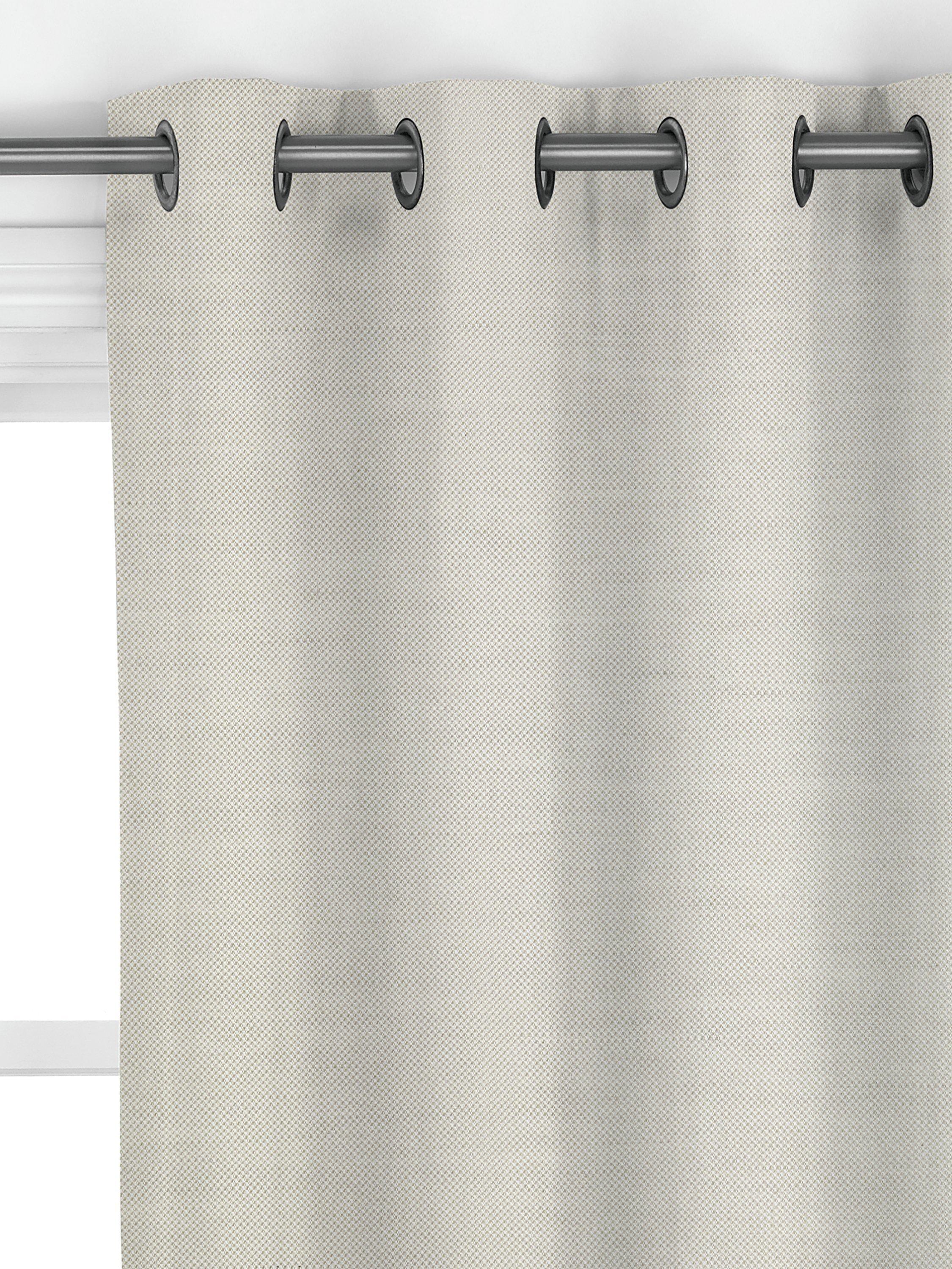 John Lewis cotton jute curtains in smoke, made to measure (British brand)