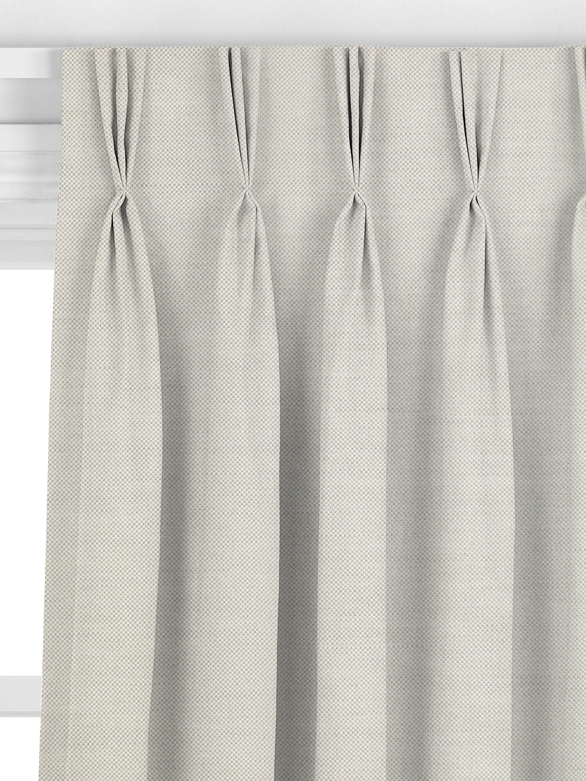 John Lewis cotton jute curtains in smoke, made to measure (British brand)