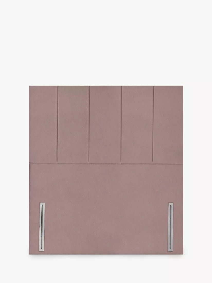 Silentnight Siena Full Height Headboard, Double, Dusky Pink