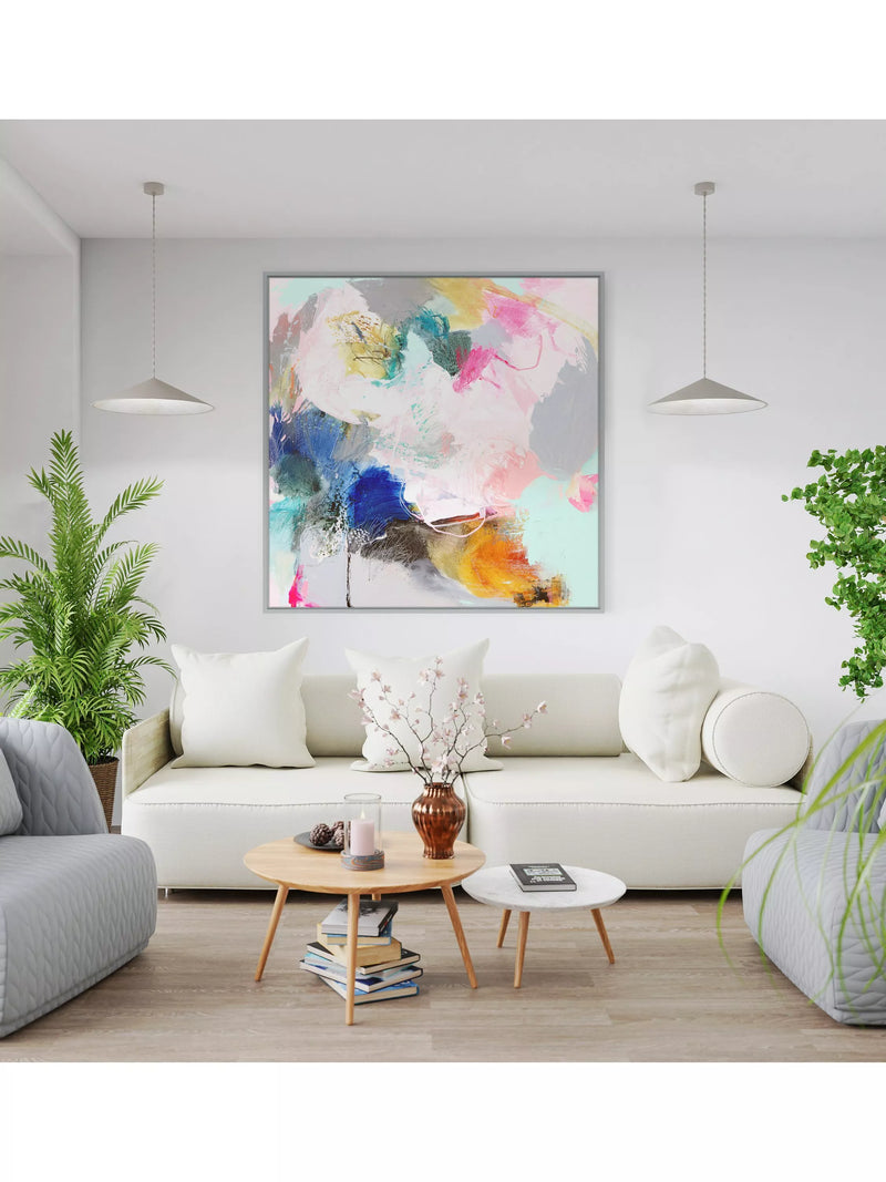 John Lewis abstract canvas print Transformation 84x84cm - British product