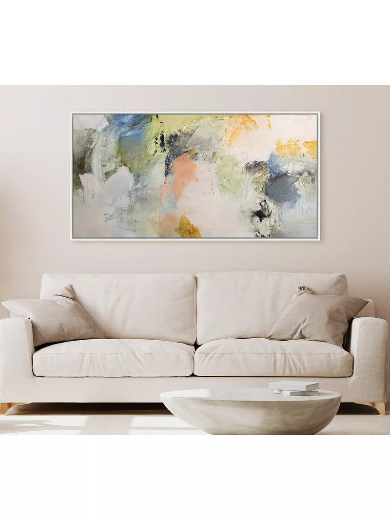 John Lewis framed abstract canvas print Formation 64x124cm, UK version