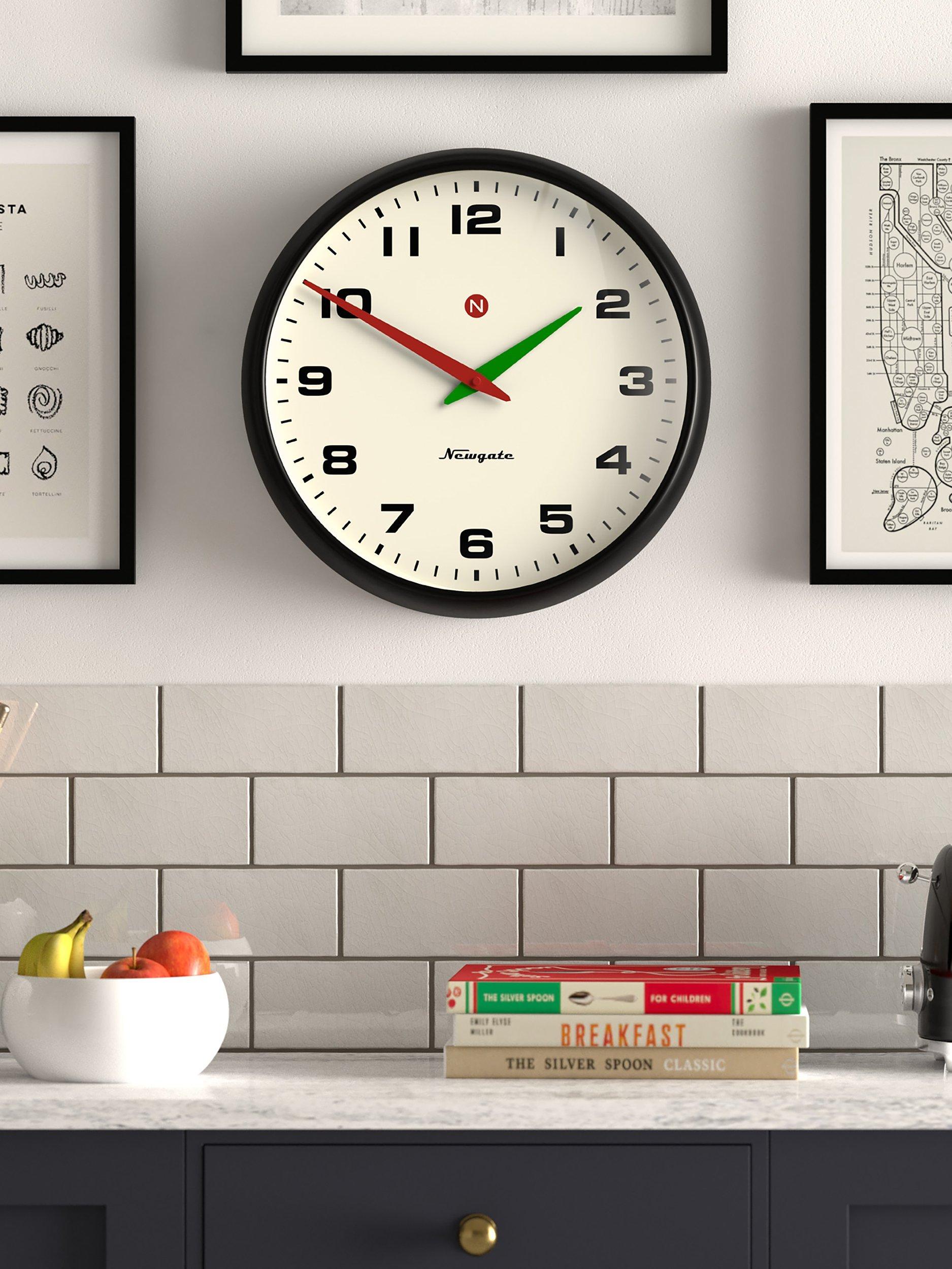 Newgate Clocks retro wall clock 40cm, imported from the UK
