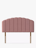 Silentnight Merlin Strutted Headboard, Double, Dusky Pink